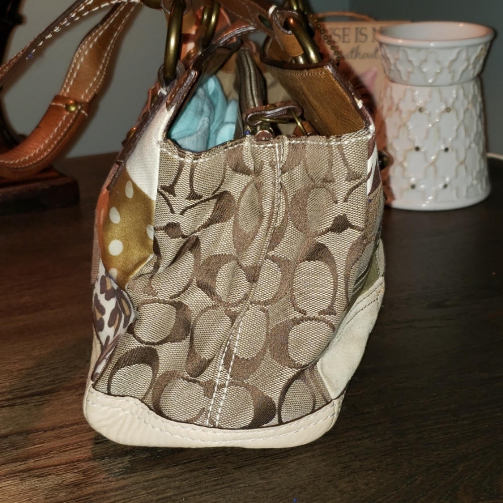 Coach Patchwork Animal Print Satchel - Picture 5 of 8